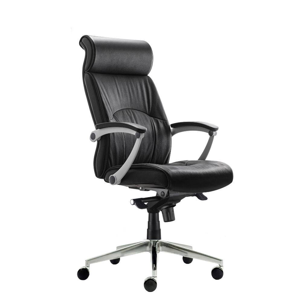 Silla de cuero Classics - cuero real, soporte real, presencia ejecutiva