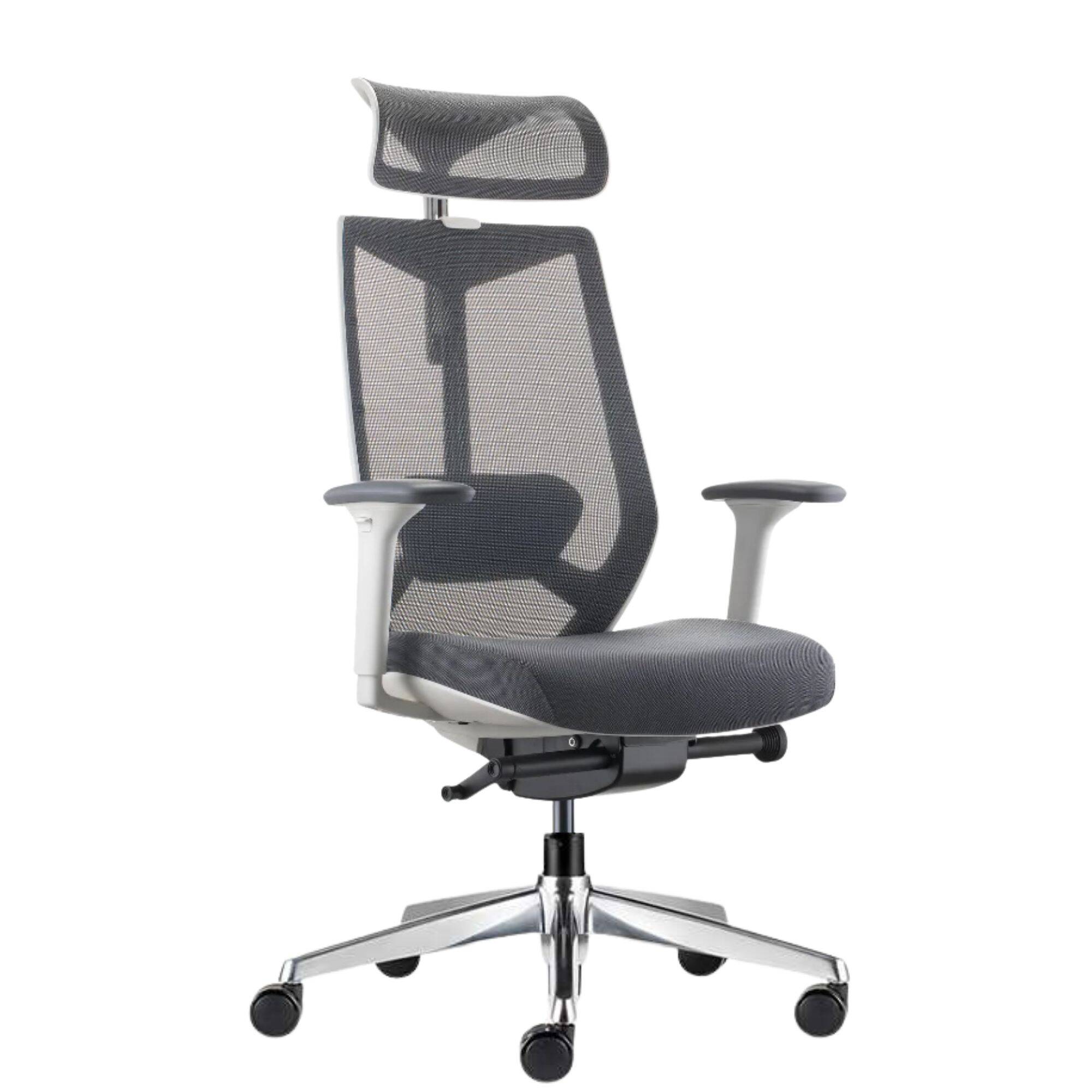 Silla Gerencial Arco Blanca – Ergonomía y sofisticación completa