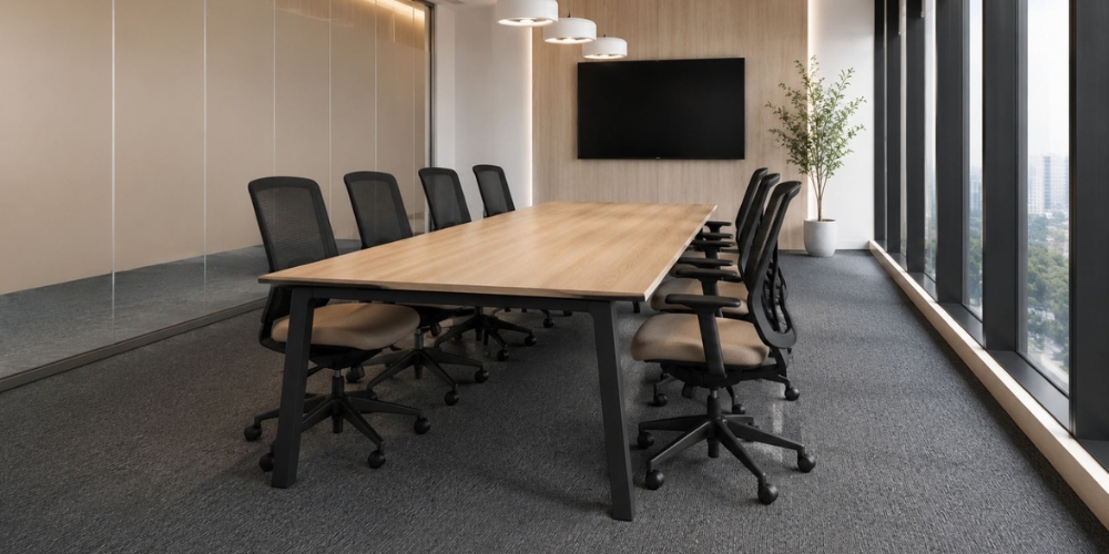cómo escoger una mesa de reuniones