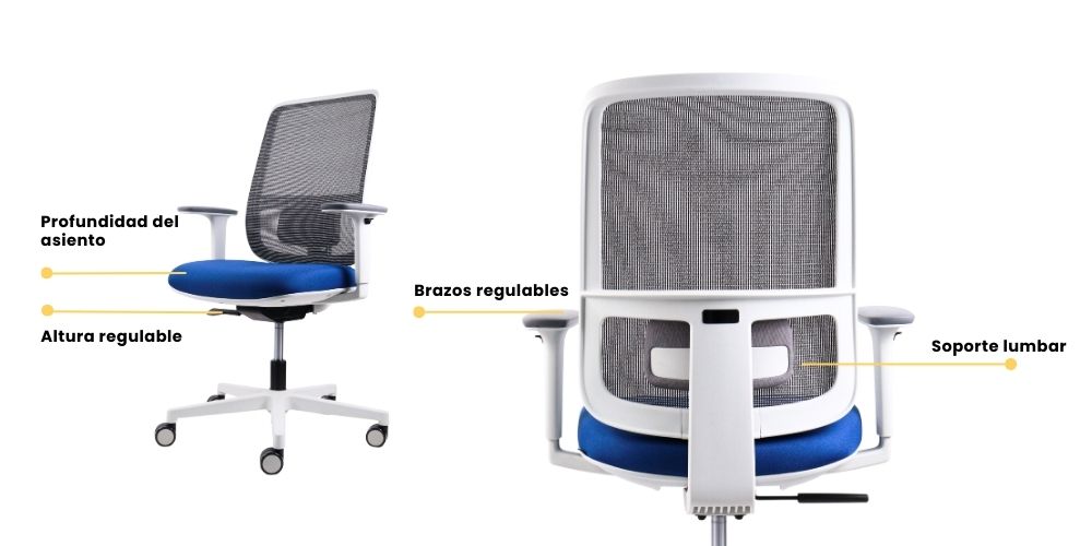 silla ergonómica de escritorio art