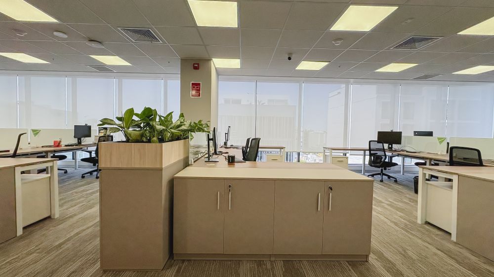 Proyecto Herbalife - mobiliairo de almacenamiento en oficina