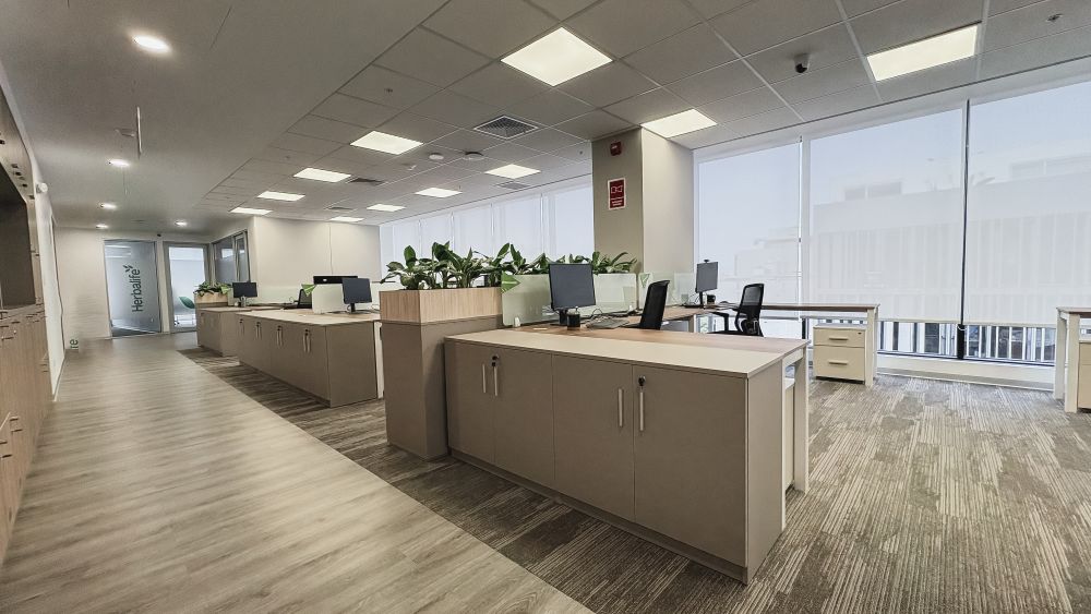 Proyecto Herbalife - espacios de almacenamiento en oficinas