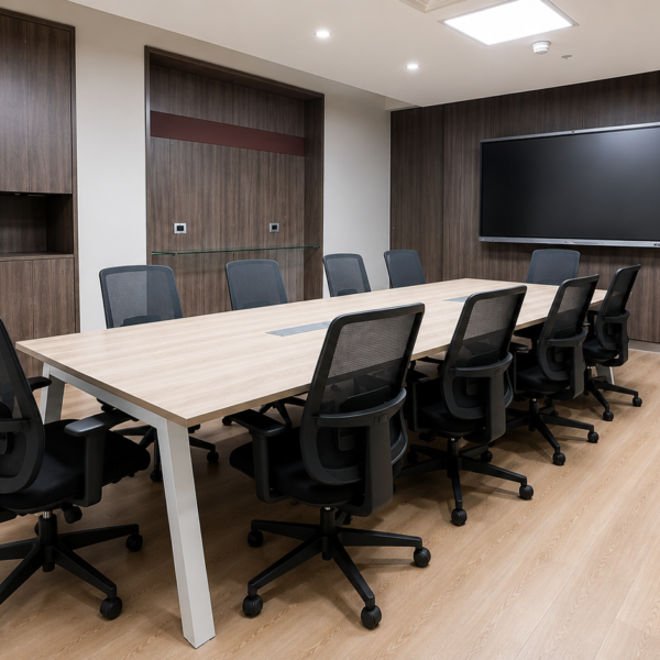 la leña espacios de trabajo para reuniones