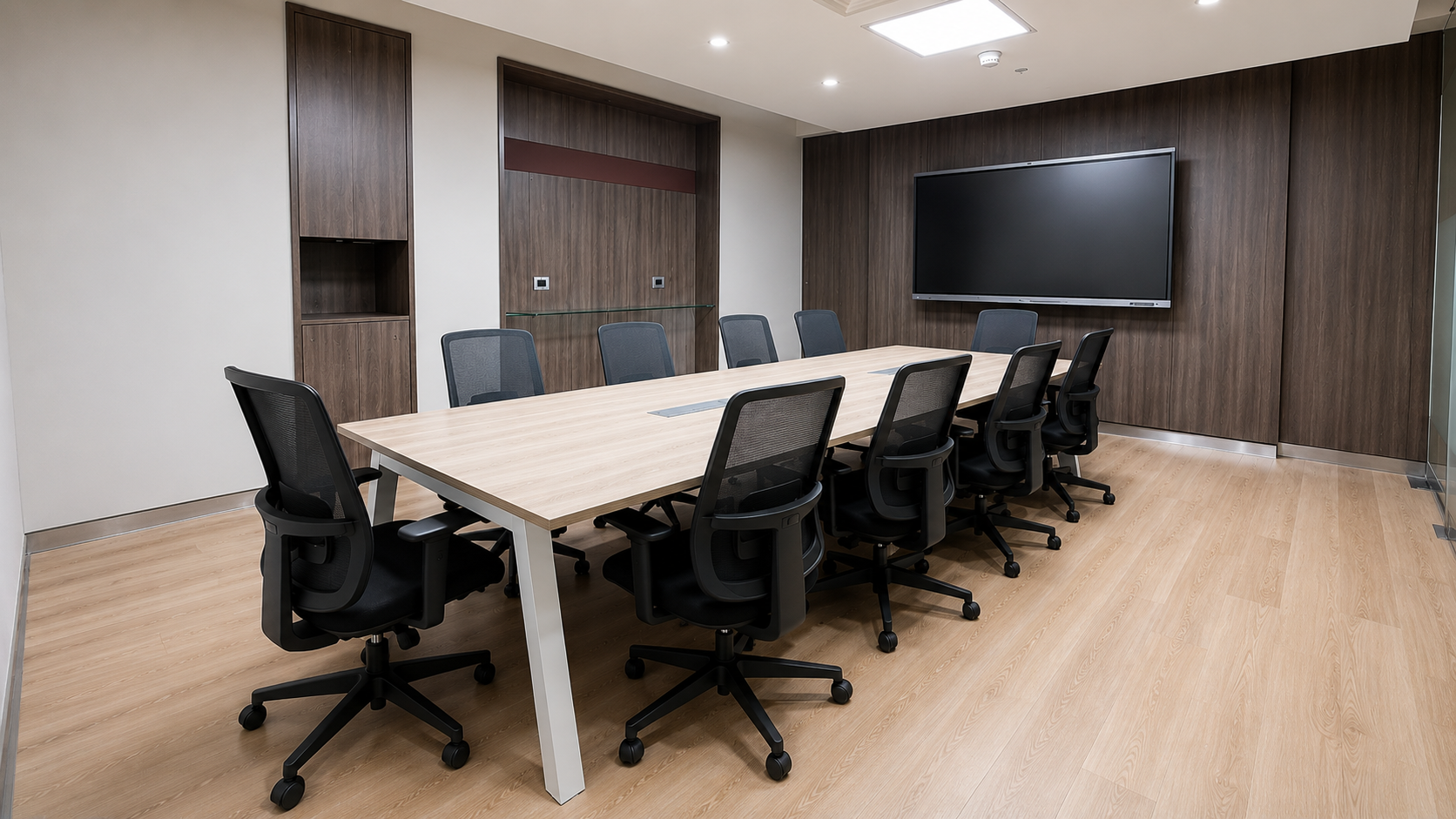 la leña espacios de trabajo para reuniones