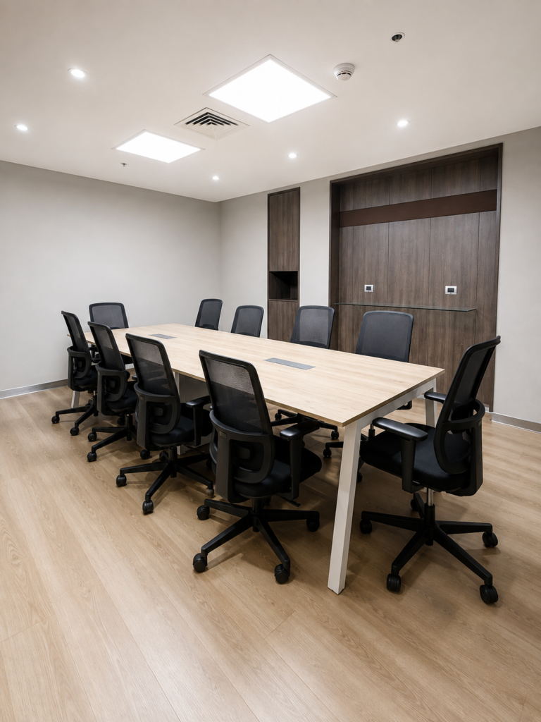 la leña mesas de reuniones para oficinas equipadas por visso